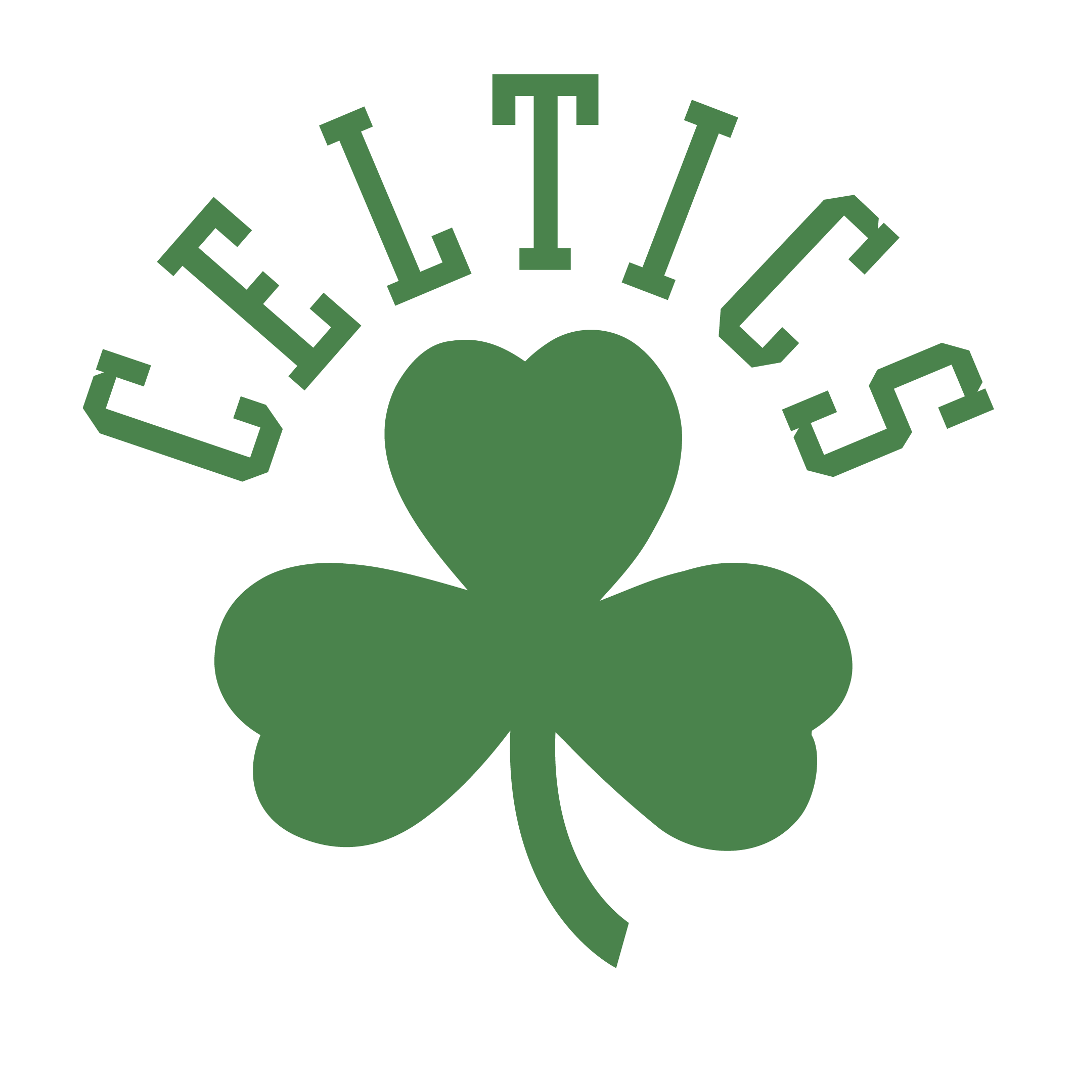 Alternative Boston Celtics Emblem - Boston Celtics Clover Logo (3840x2160)