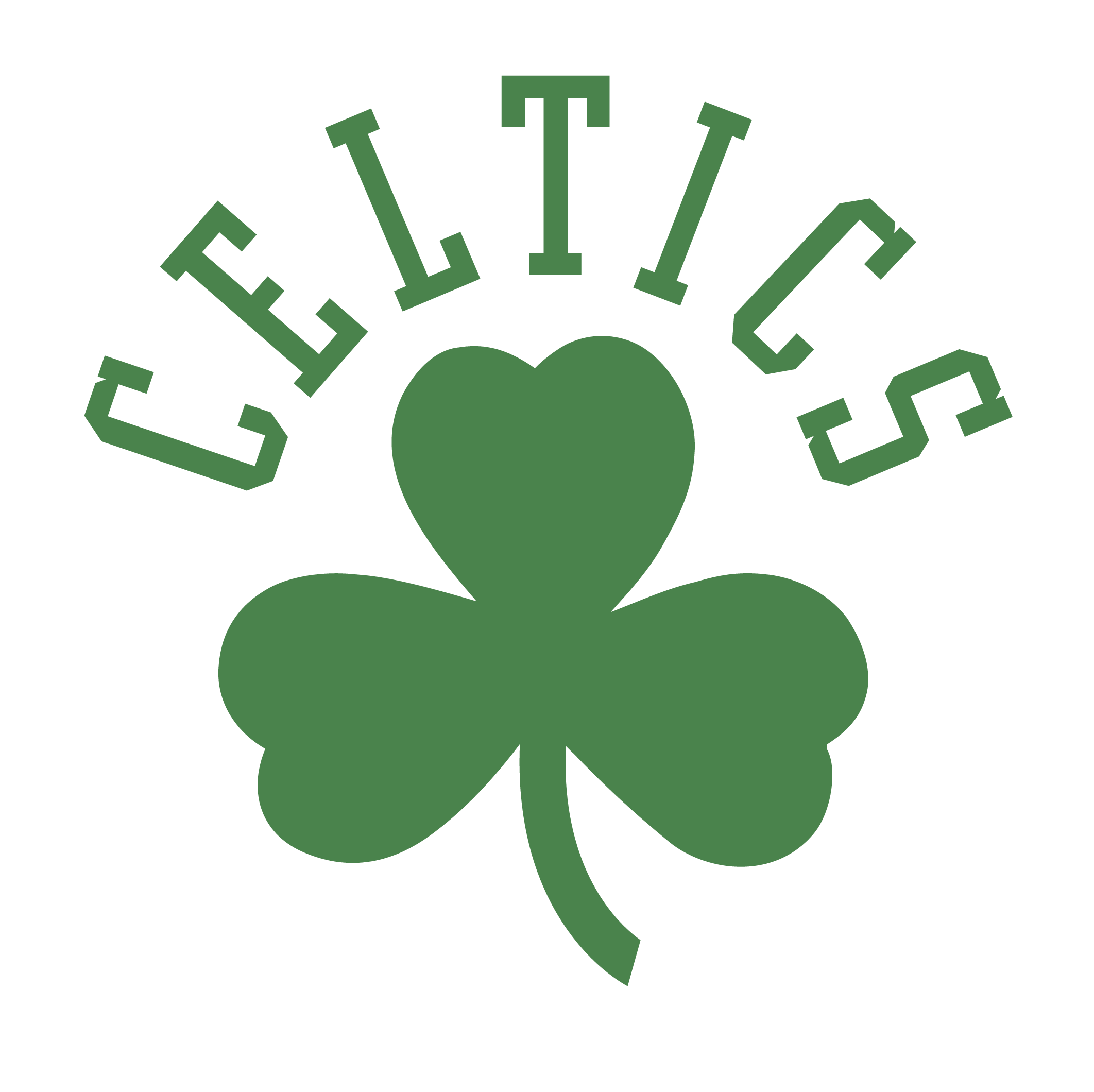 Alternative Boston Celtics Emblem Boston Celtics Clover Logo