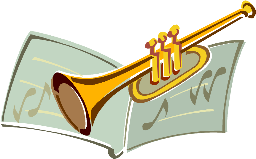 Trumpet Clip Art Hostted Wikiclipart - Trombone (869x547)