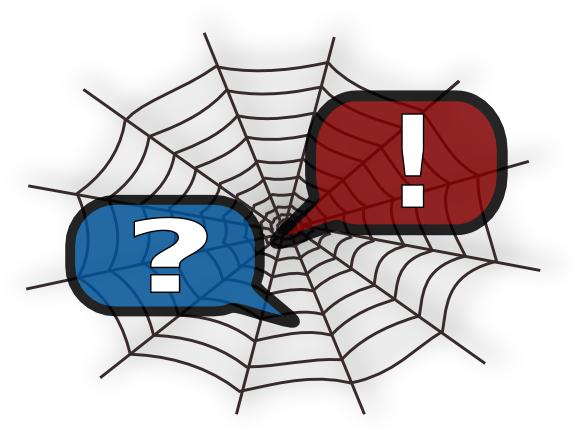 Conversation Web Clip Art At Clker - Spider Web Clip Art (600x451)