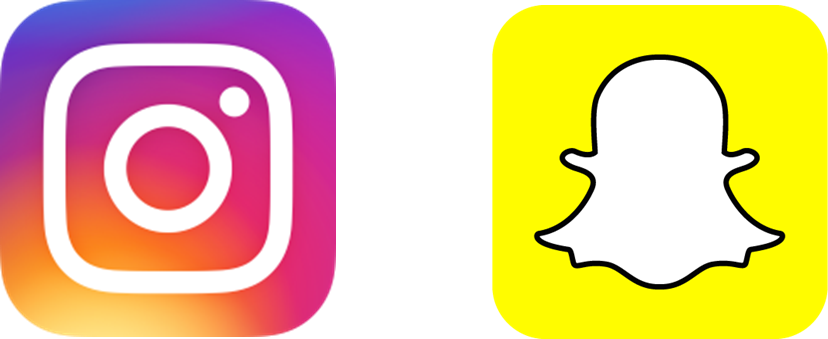 Instagramm Clipart Snapchat - Snapchat Logo Png Transparent Background (828x339)