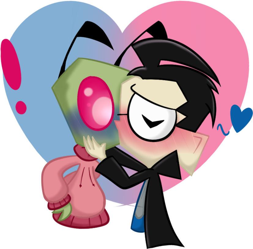 First Kiss By Rosebud346 - Cartoon (907x880)