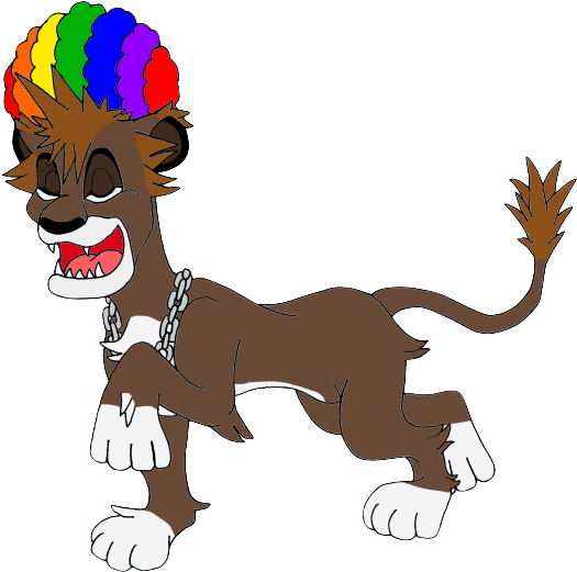 Lion Sora Circus Afro By Renthegodofhumor - Art (664x588)