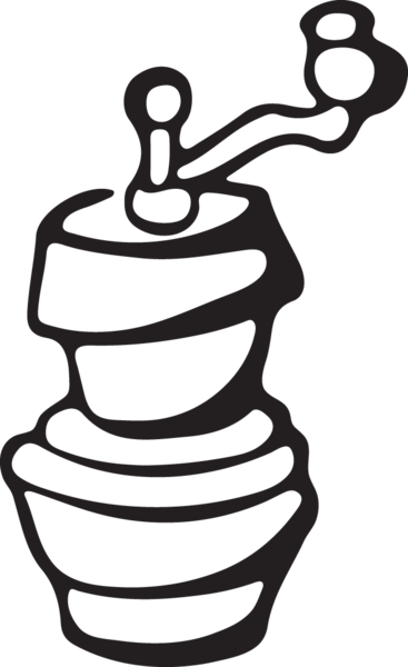 584 Pepper Grinder - Clip Art (626x1024)