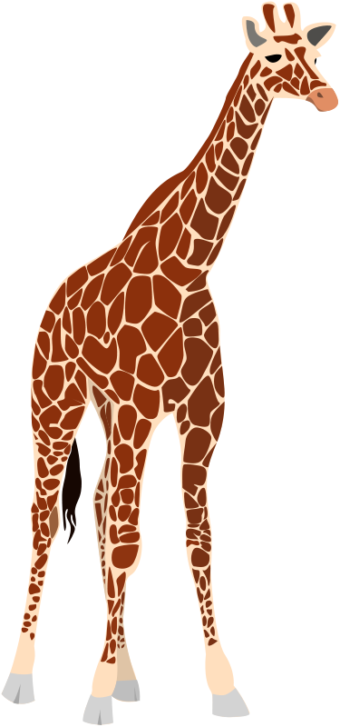 Giraffe Clipart Clipart Free Clipart Images The Cliparts - Giraffe Free Vector (375x800)