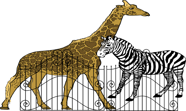 Zoo Clip Art - Start With The Letter Z (600x360)