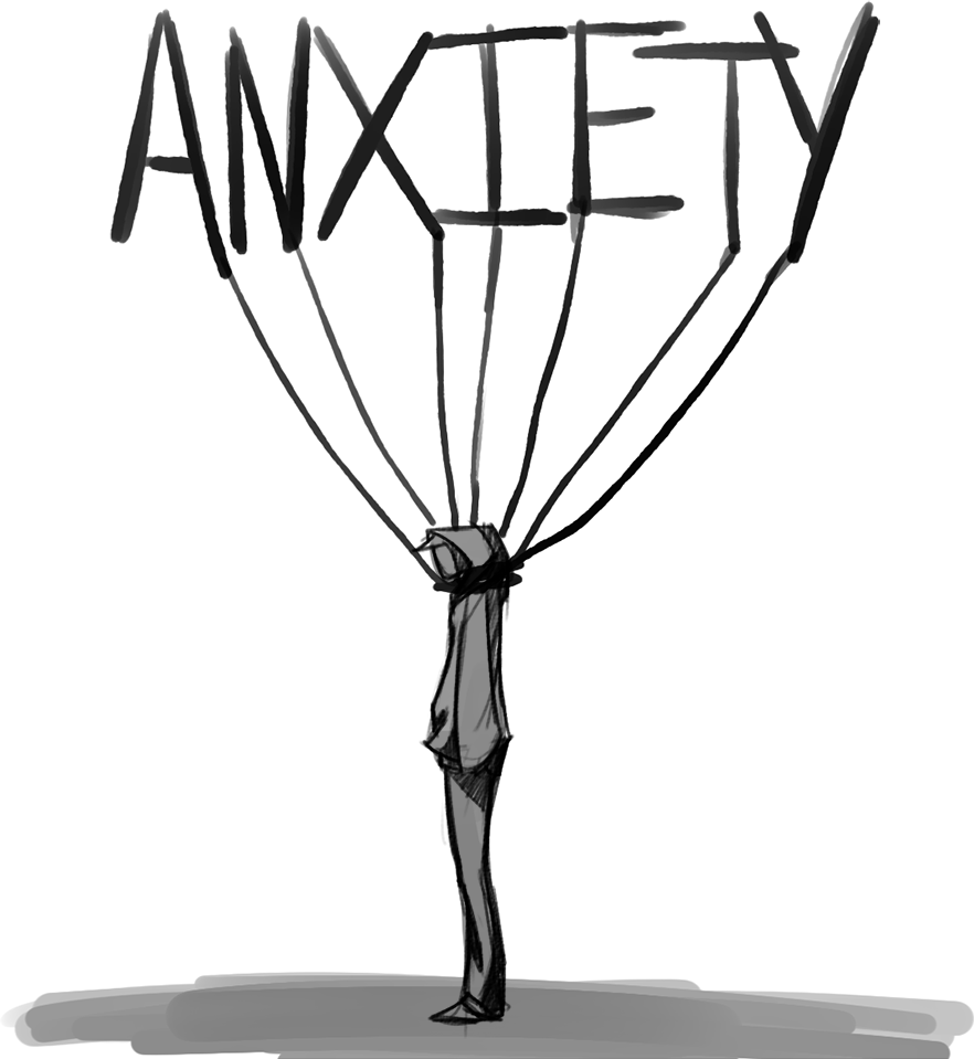 Anxiety Anxious Anxietyattack Sad Stress Depression - Anxiety Is Killing Me (882x959)