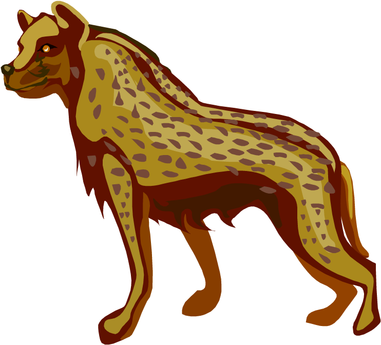 Free Hyena Clipart - Hyenas Clip Art (750x699)