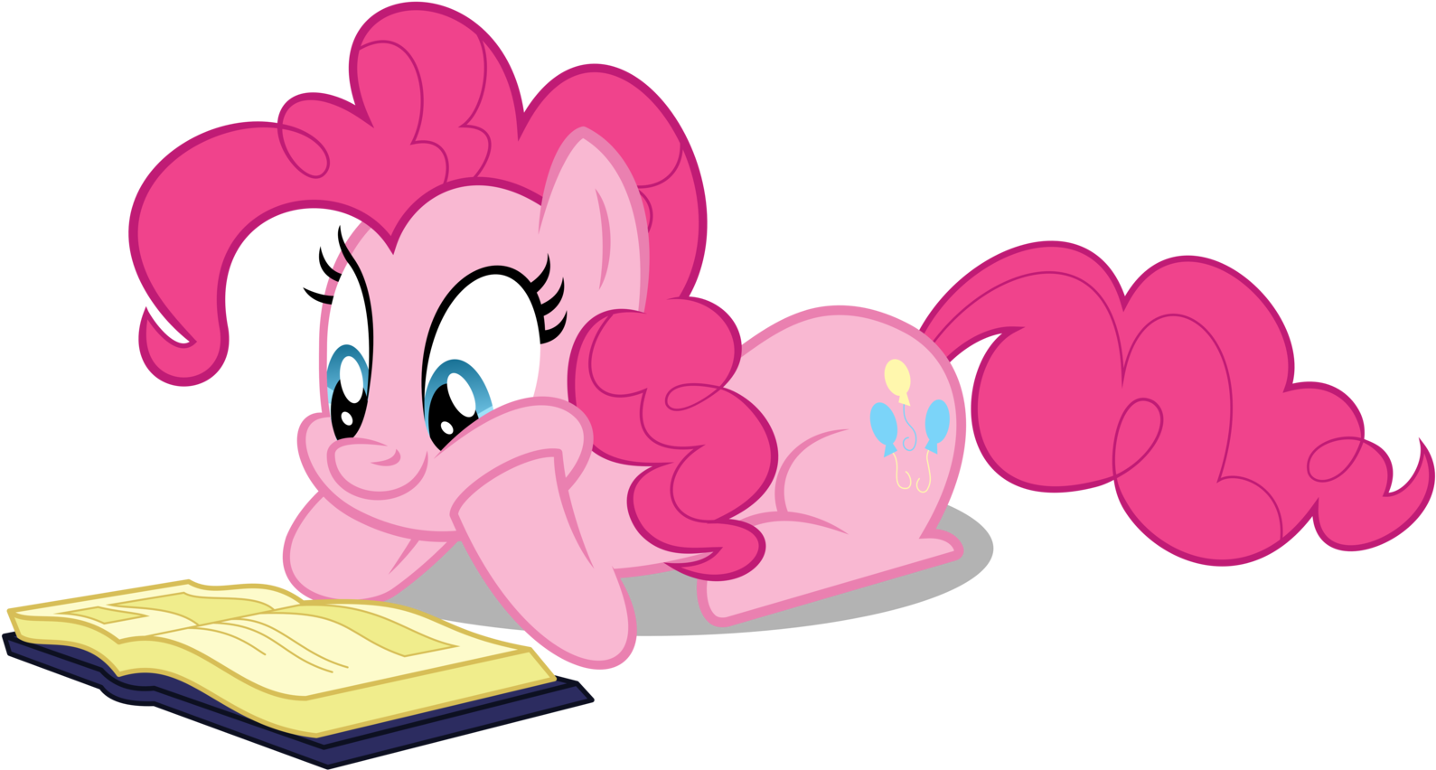 Pinkie's Book By Janocota Pinkie's Book By Janocota - Mlp Pinkie Pie Read (1600x856)
