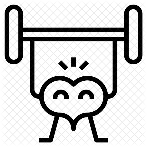 Healthy Icon - Transparent Exercising Heart (512x512)