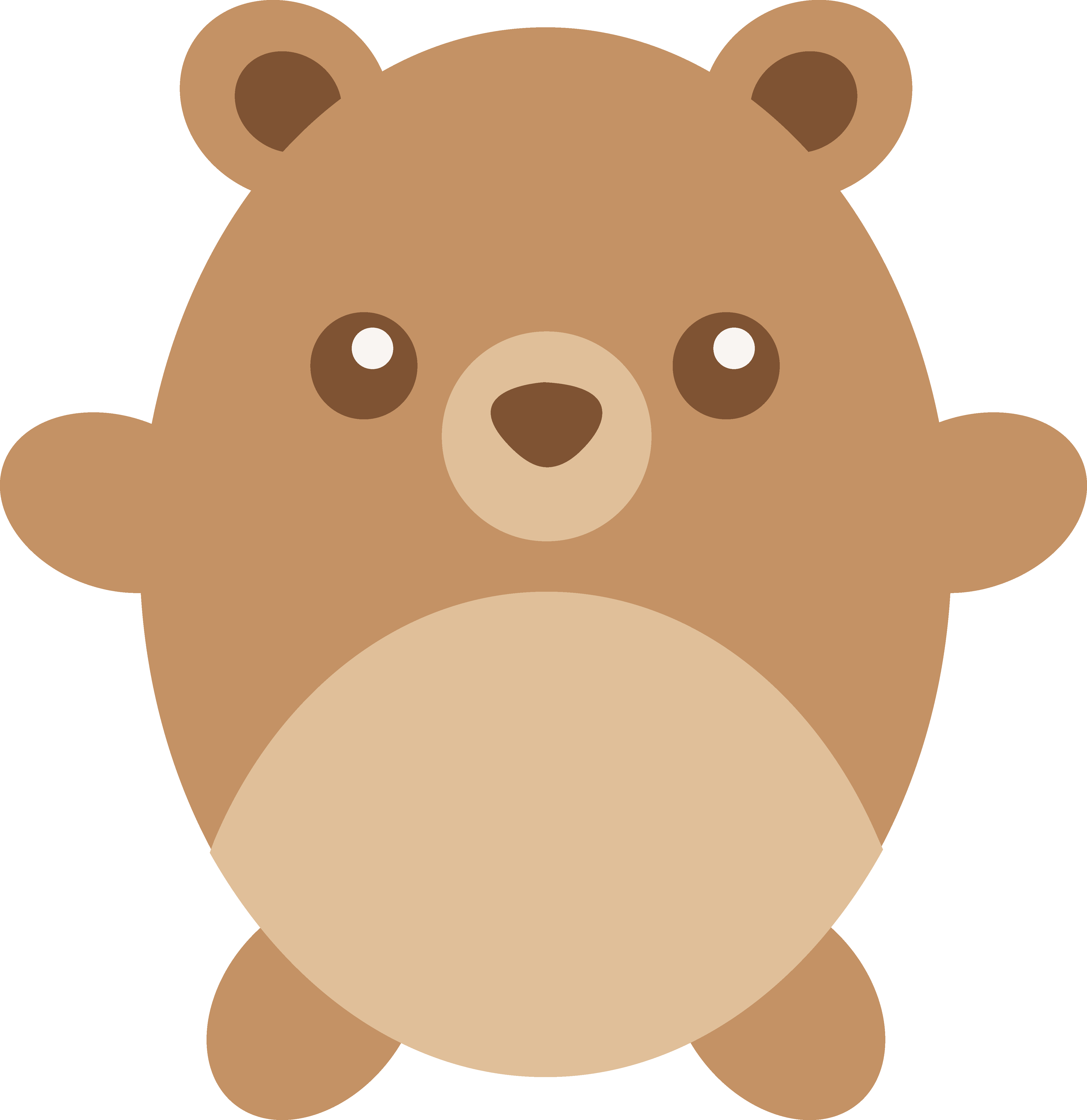 Cute Bear Clip Art (4663x4800)
