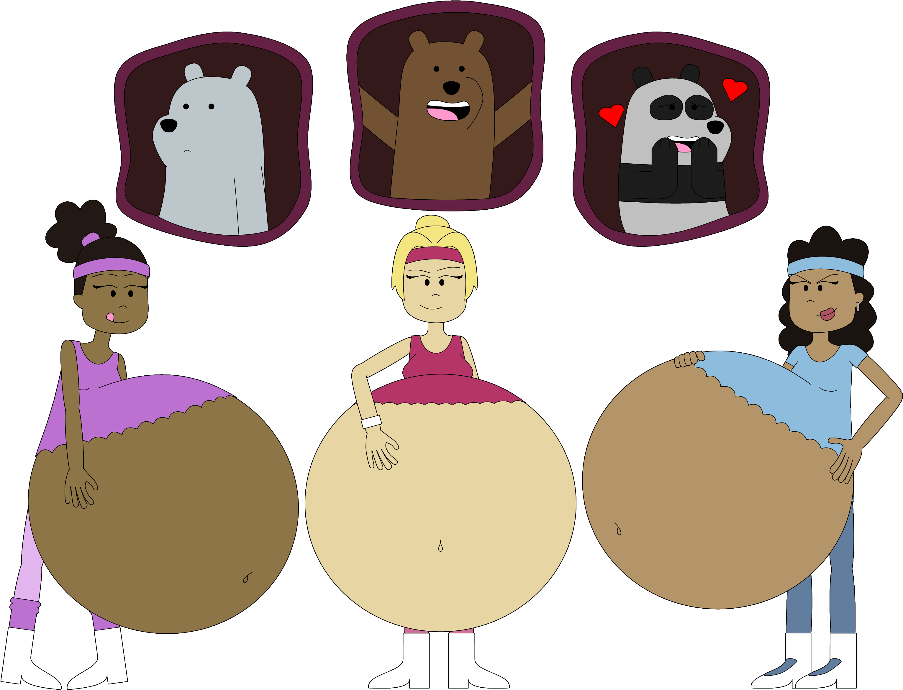 The Workout Ladies Win By Angry-signs - Comics (3072x2350)