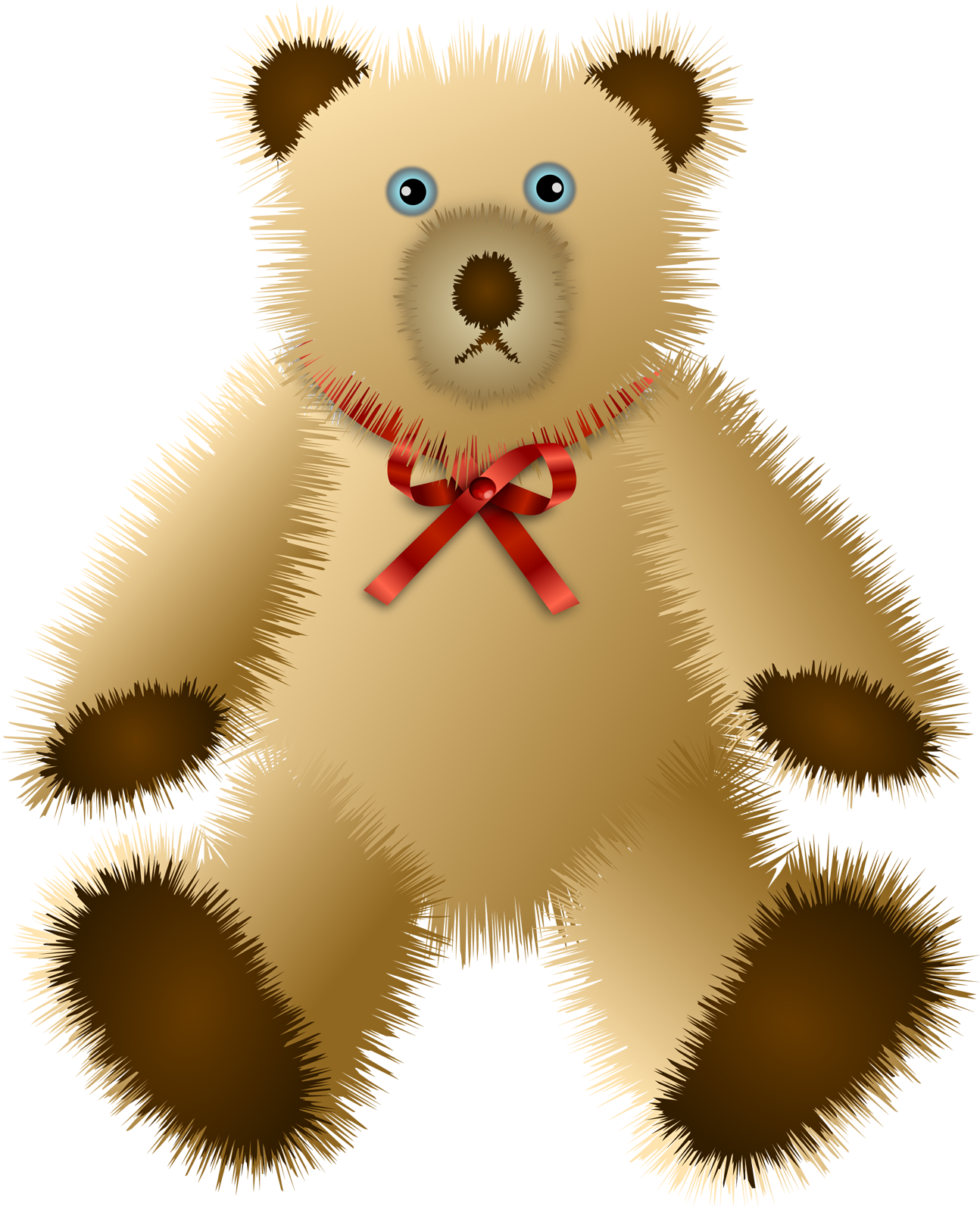 Shaggy Teddy Bear Free Vector - Free Vector Teddy Bear (1600x1600)