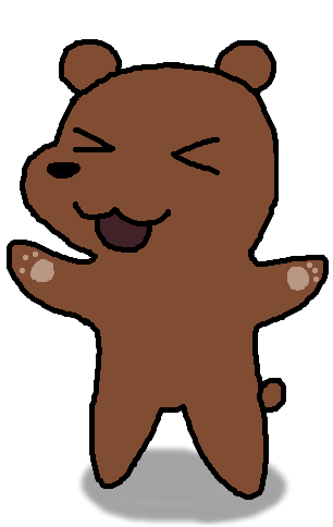 Chibi Grizzly Bear - Teddy Bear (403x495)