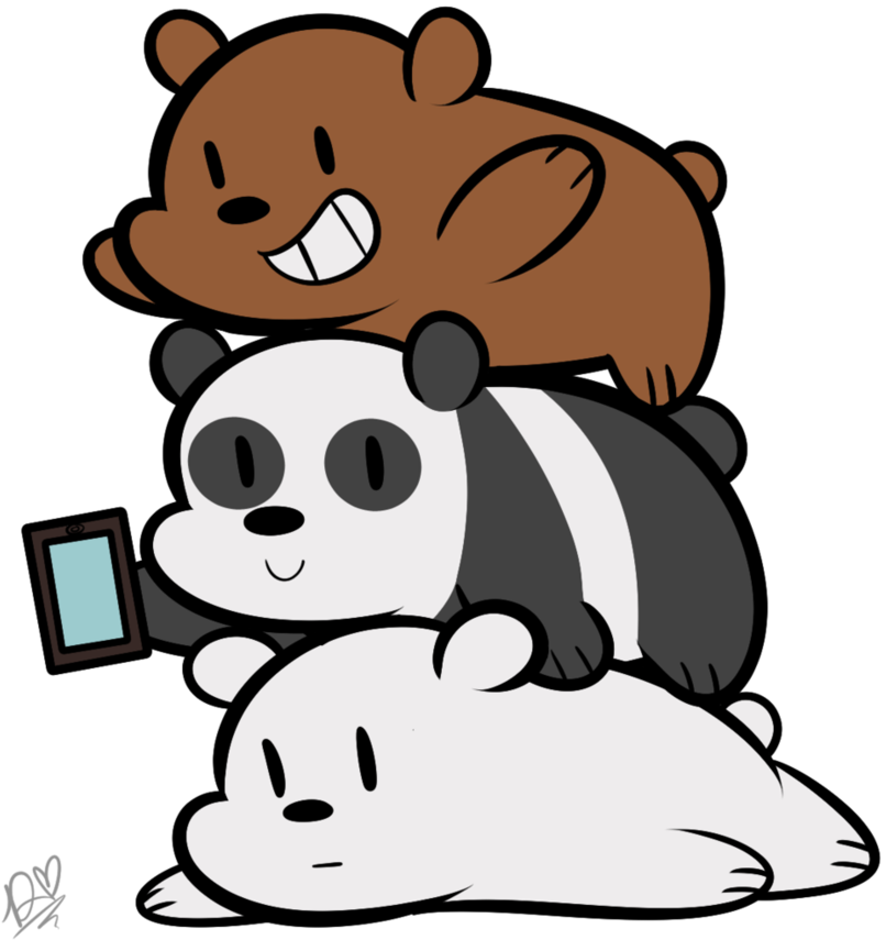 Giant Panda Polar Bear Paper Sticker - Panda Ice Bear And Grizzly (888x900)