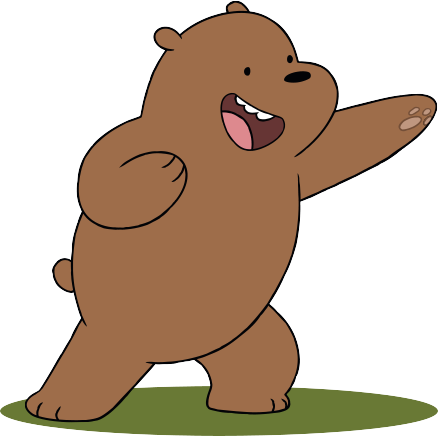 We Bare Bears Png Pack - We Bare Bears Grizzly (438x436)