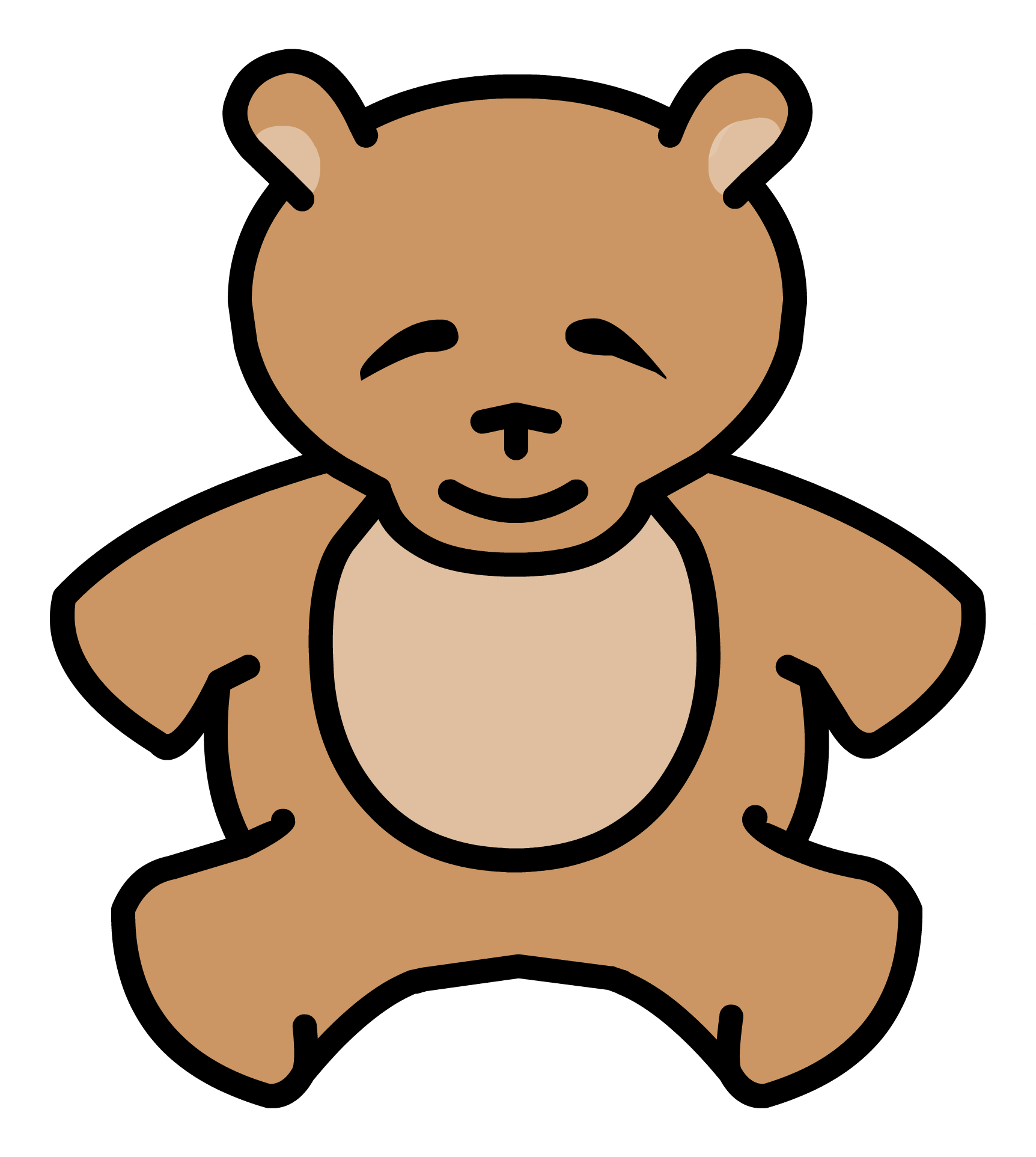 Teddy Bear Pin - Club Penguin Rare Pins (1724x1925)