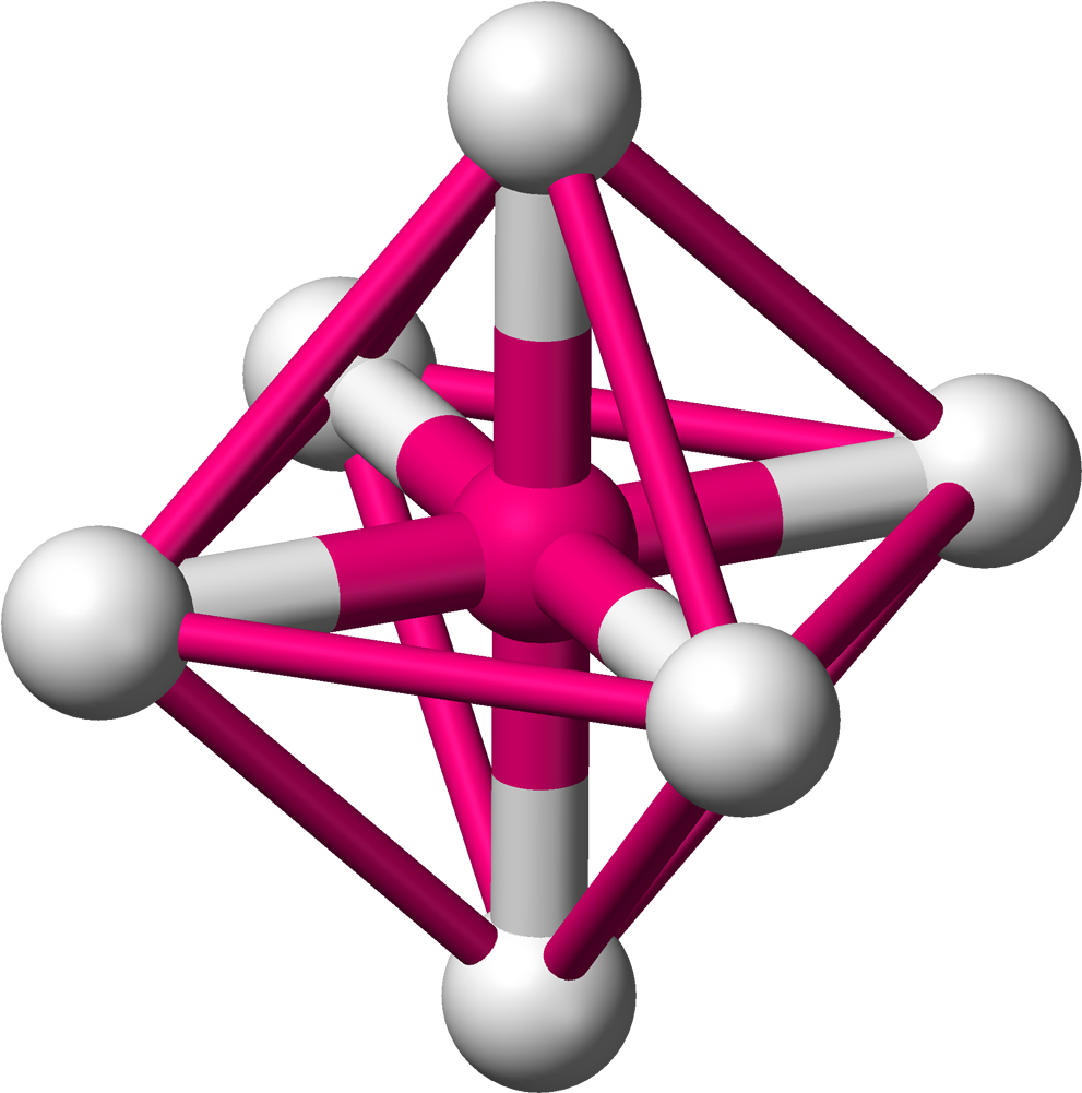 Octahedron 2 3d Balls - Octahedral Molecular Shape In 3d (1090x1100)