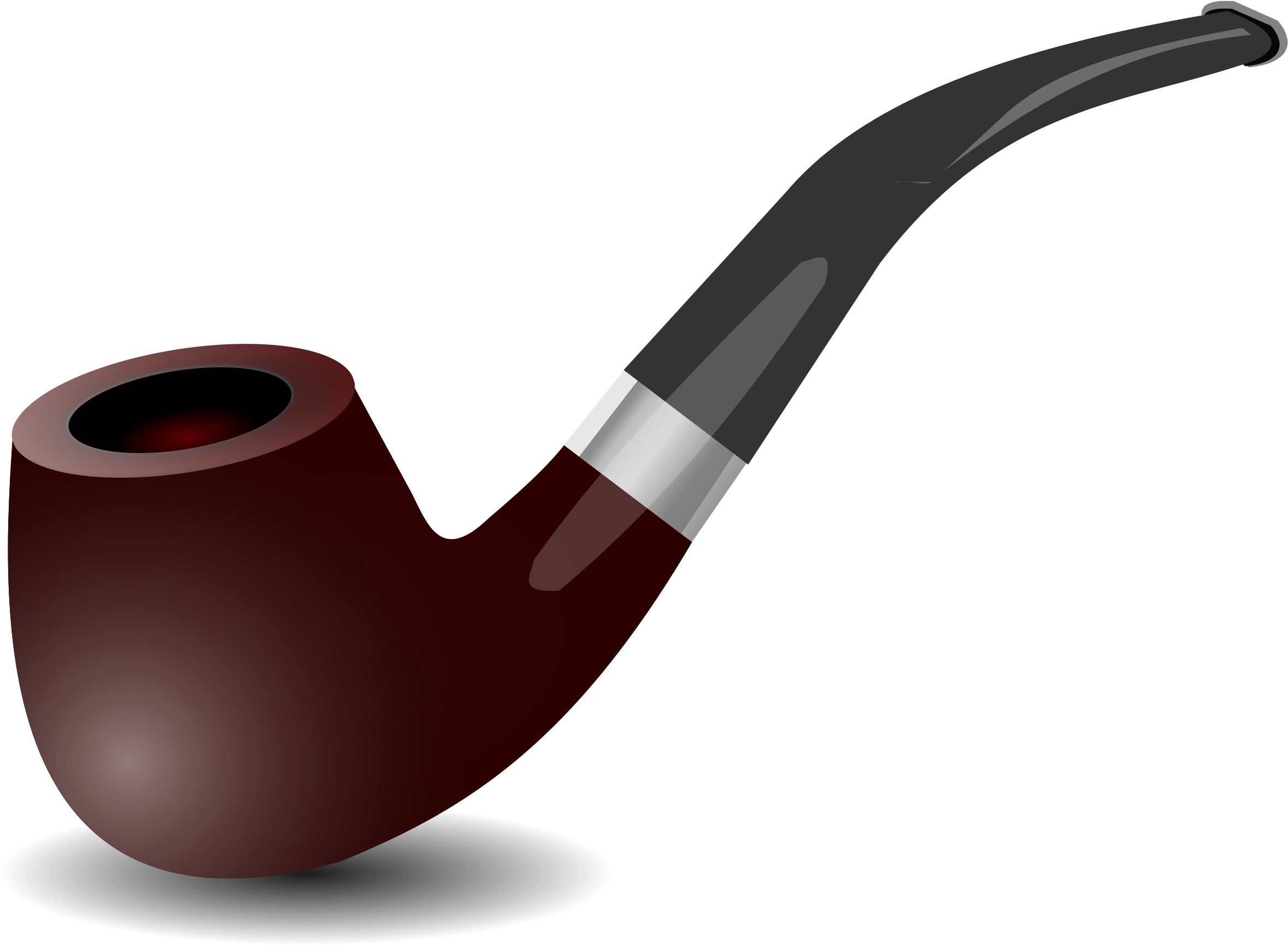 Big Image - Smoking Pipe Clipart (2400x1867)