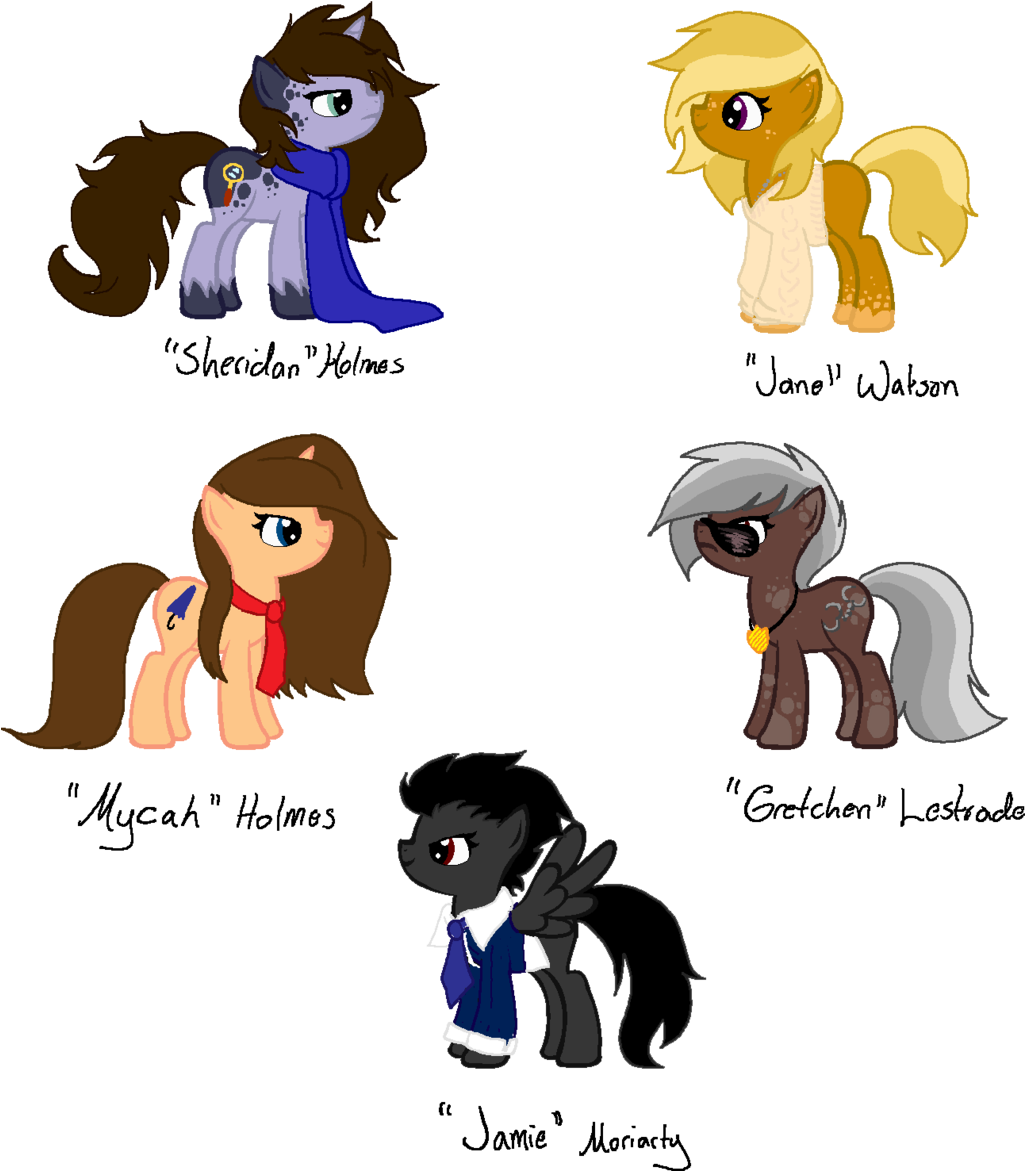 Fandom Genderbent Ponies - Genderbendl Sherlock Holmes (1024x1207)