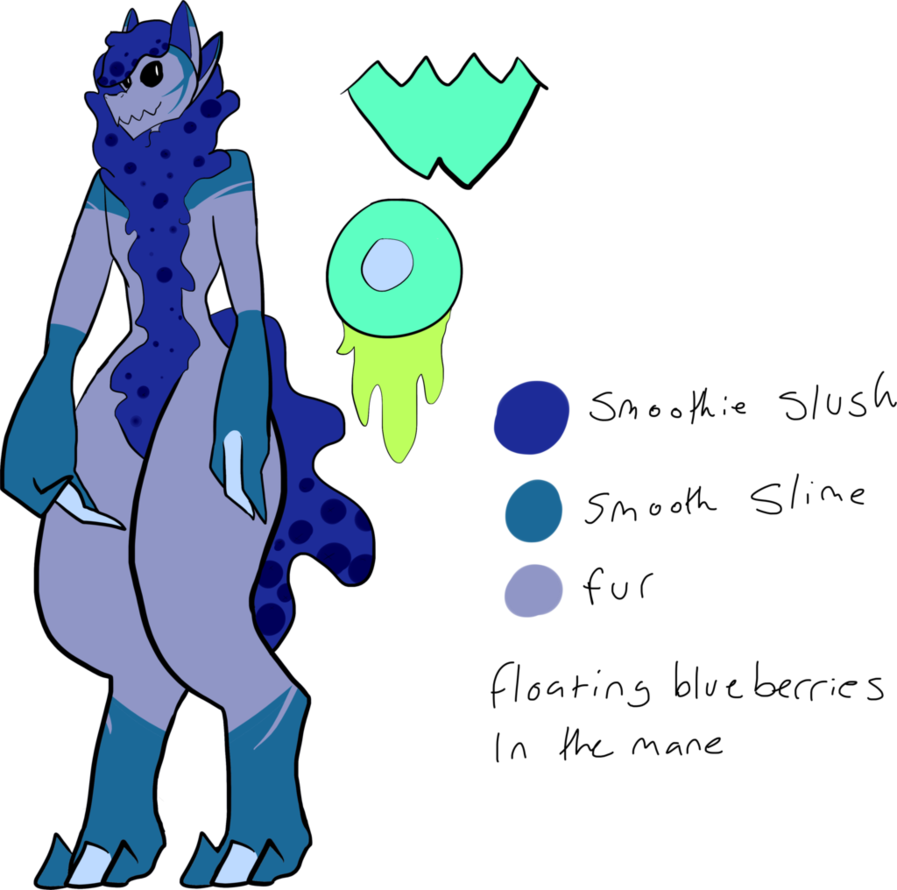 Blueberry Slushie By Sherlockhomoholmes - Cartoon (897x890)