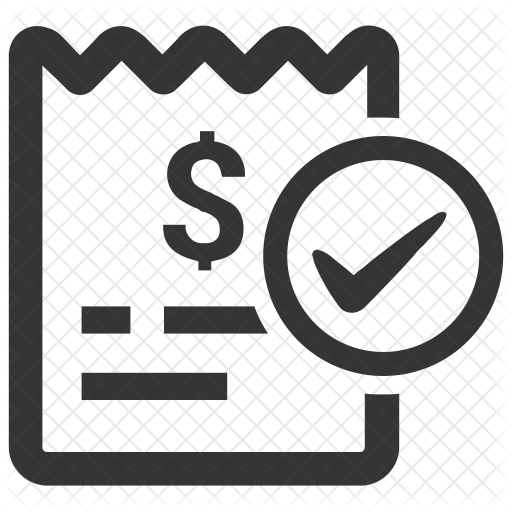 Cost Icon - Bill Paid Icon (512x512)