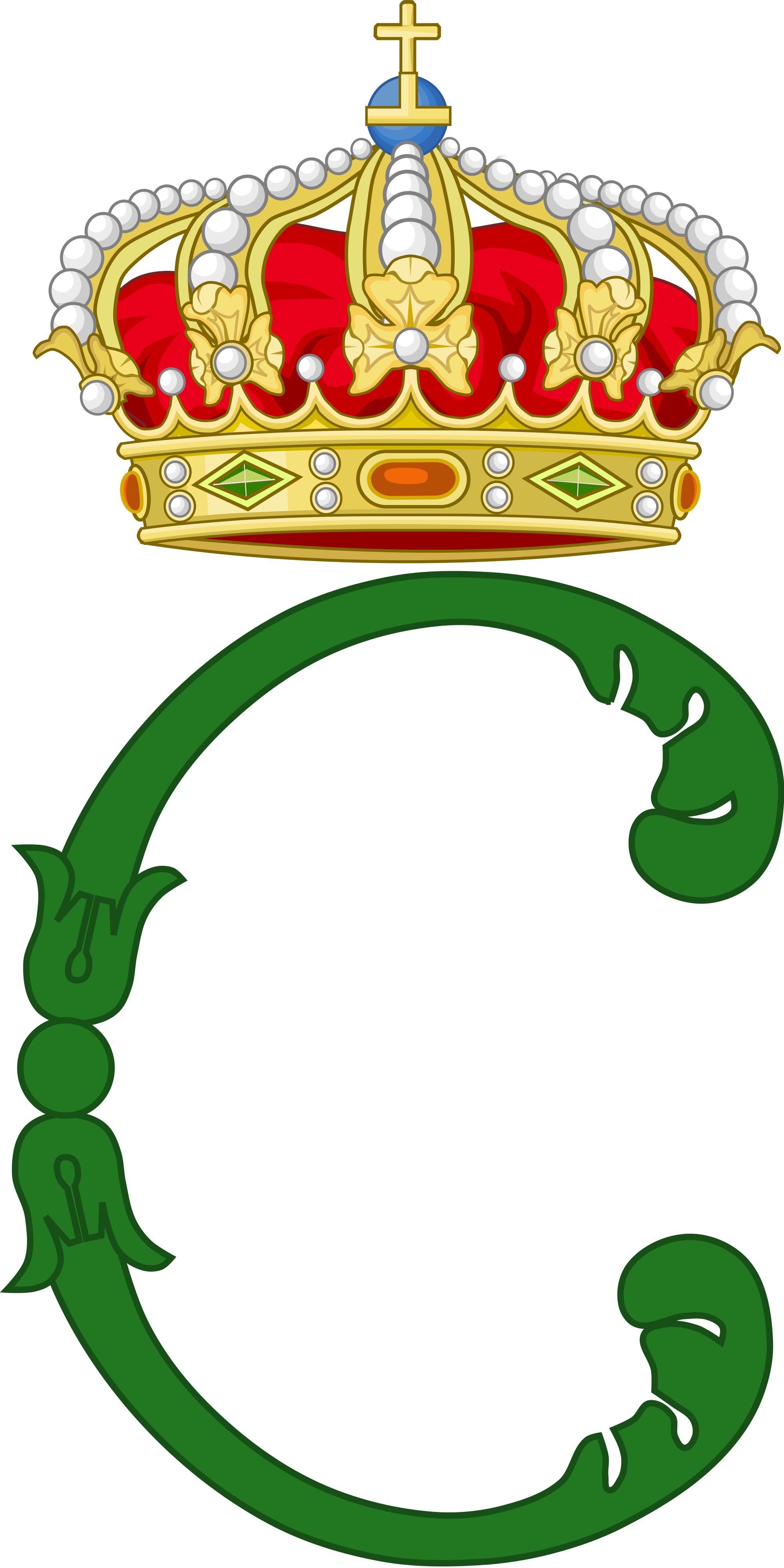 Charlotte Frederica Of Prussia, Duchess Of Saxe-meiningen - Royal Monogram Prince Charles (2000x4000)