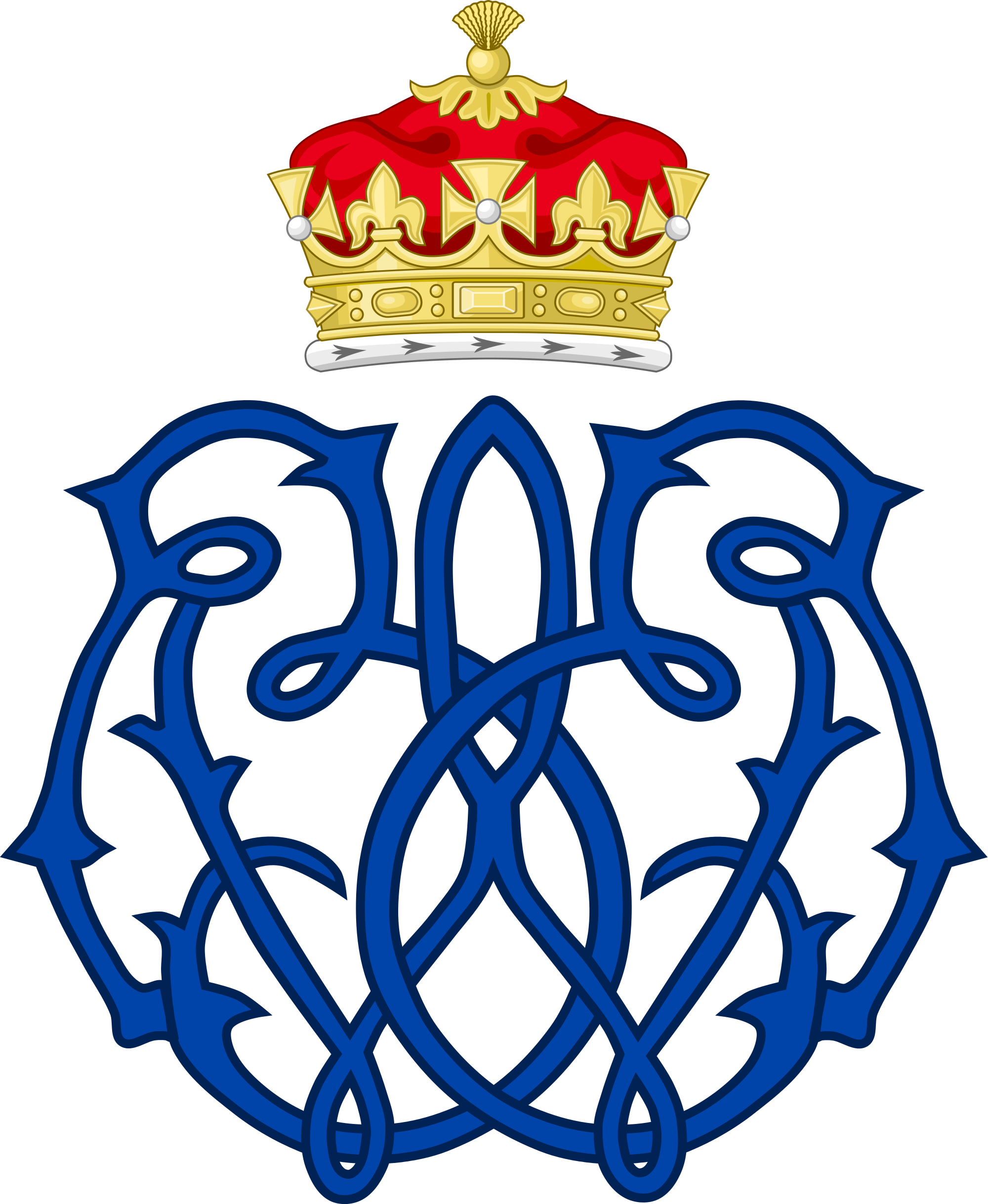 Duke And Duchess Of Windsor - Crowned Note Cards (pk Of 10) (2000x2437)