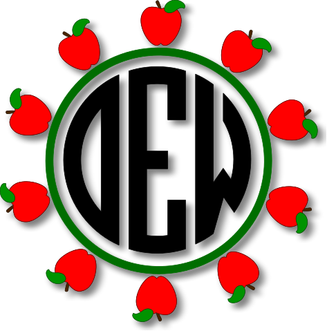 Monogram Frame - Apples - Monogram Frame - Apples (473x479)