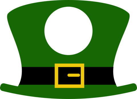 Leprechaun Hat Monogram - Leprechaun Hat Monogram (480x346)