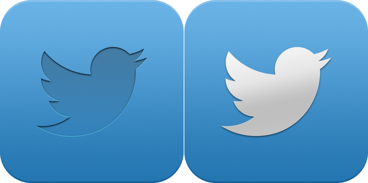 New Social Media Icons - Twitter Icon Jpg (1264x631)
