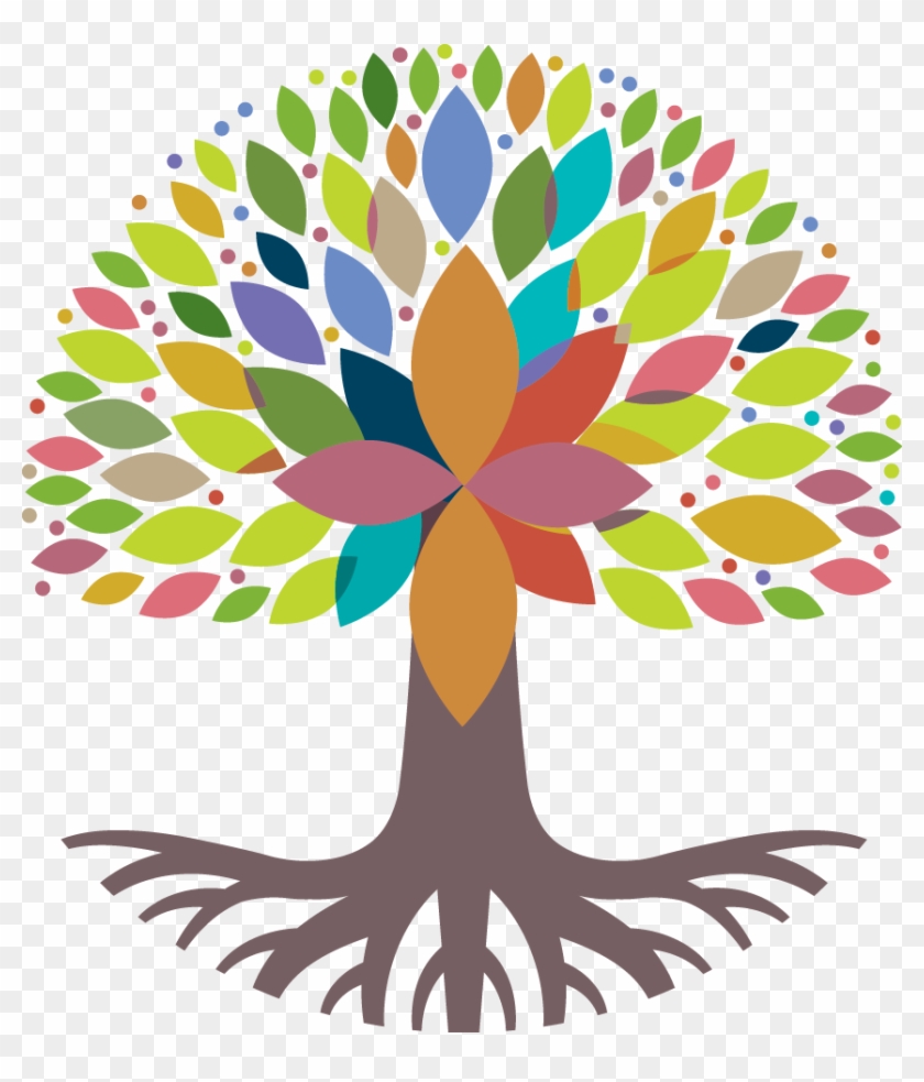 Religion Clipart Catholic School - Colorful Tree With Roots #903