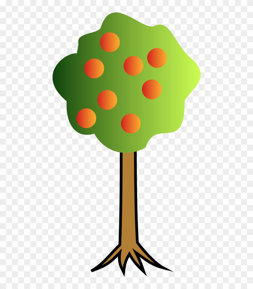 Clip Art Images Of Apple Tree - Cartoon Images Tree With Roots #973