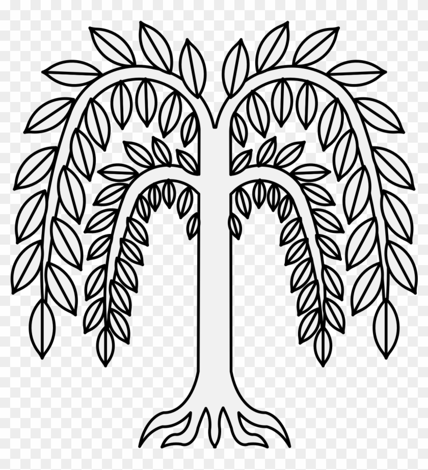Willow - Heraldic Willow Tree #1075
