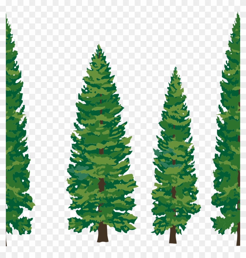 Pine Trees Silhouette Pine Clipart Ndi85k9cepng - Transparent Pine Tree Clip Art #1125