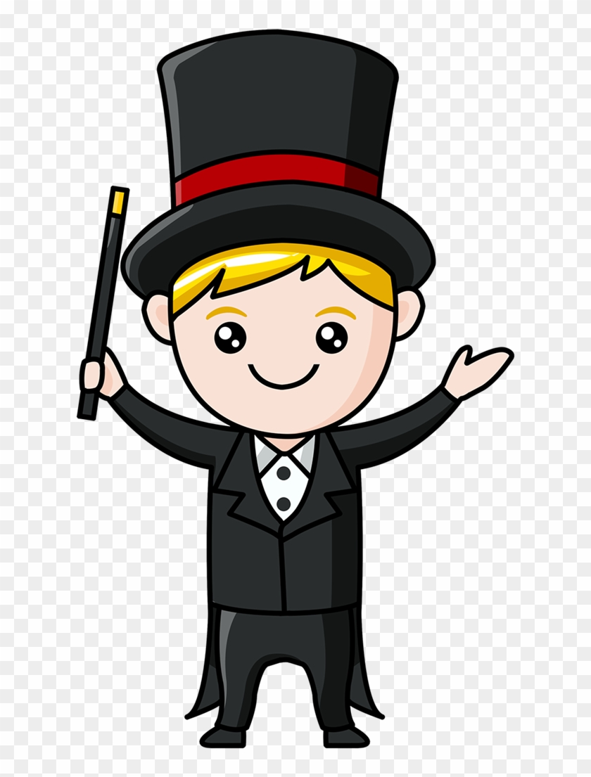 Magician Clipart - Cartoon Magician #1150