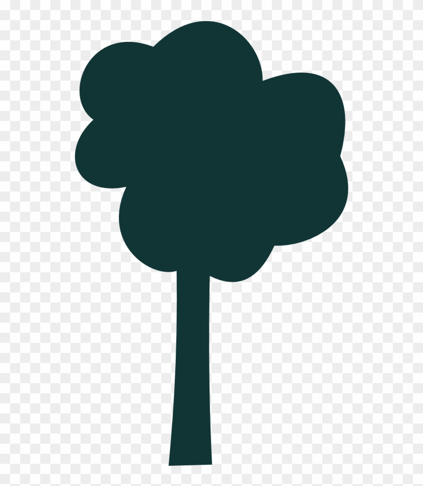 Simple Tree Outline - Simple Tree Vector Png #1161