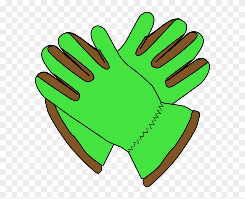 Gloves Clip Art - Green Gloves Clipart #1191