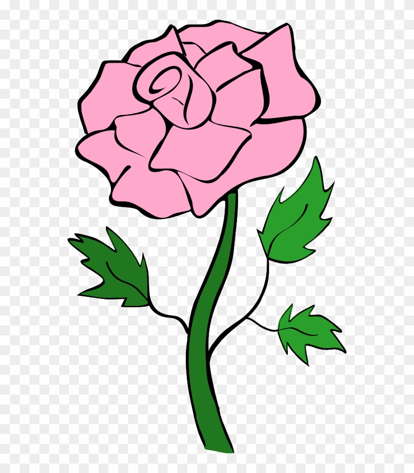 Clipart Rose - Pink Rose Clipart #1318