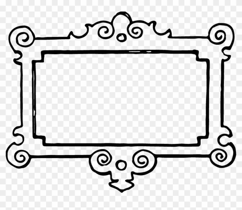 Clip Art Black And White Country Christmas Clipart - Frame Clip Art Black And White #1343
