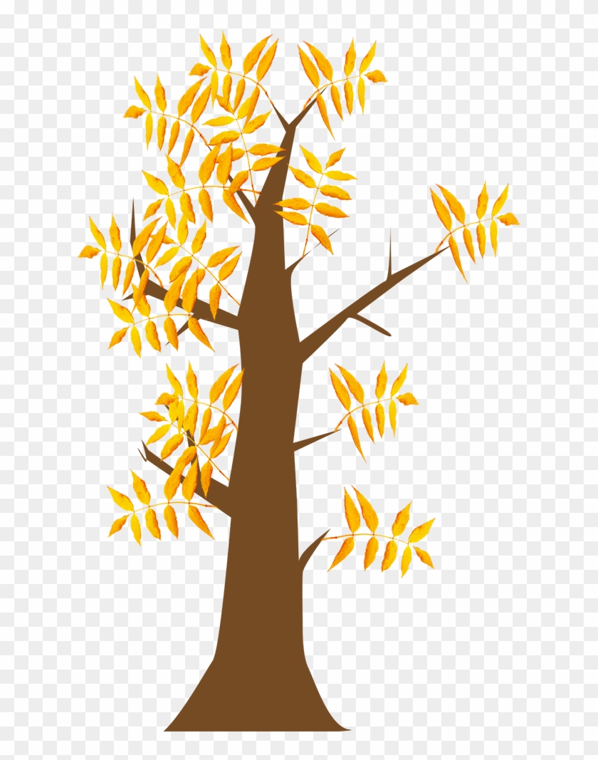 Autumn Clip Art Tree With Leaves - Autumn Clip Art Tree With Leaves #153