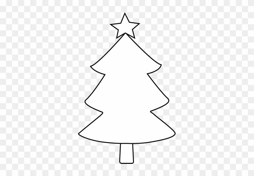 Black And White Blank Christmas Tree Clip Art - Black And White Blank Christmas Tree Clip Art #149