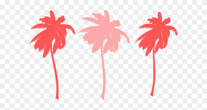 Tree Clipart Pink Palm - Tree Clipart Pink Palm #152