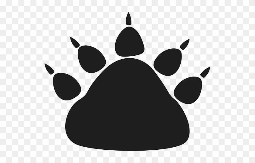Bear Paw Clipart Black And White - Bear Paw Clipart Black And White #1499