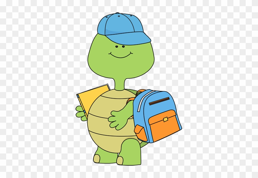 Boy Turtle Going To School - Boy Turtle Going To School #1522