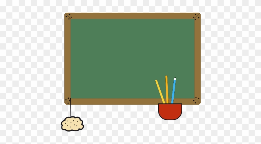 Blackboard Clip Art, School Blackboard In Color - Blackboard Clip Art, School Blackboard In Color #1569