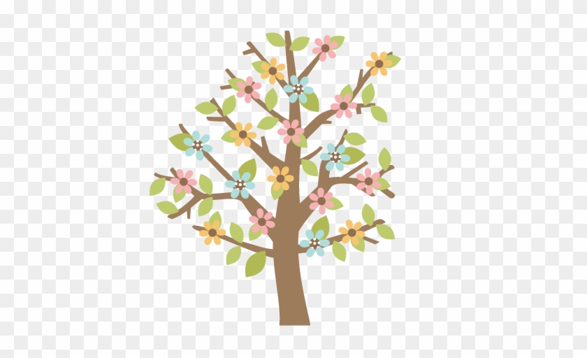 Spring Tree Scrapbook Cut File Cute Clipart Files For - Spring Tree Scrapbook Cut File Cute Clipart Files For #1586