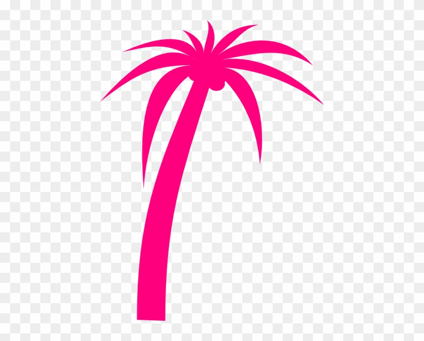 Pink Palm Tree Clip Art #1711
