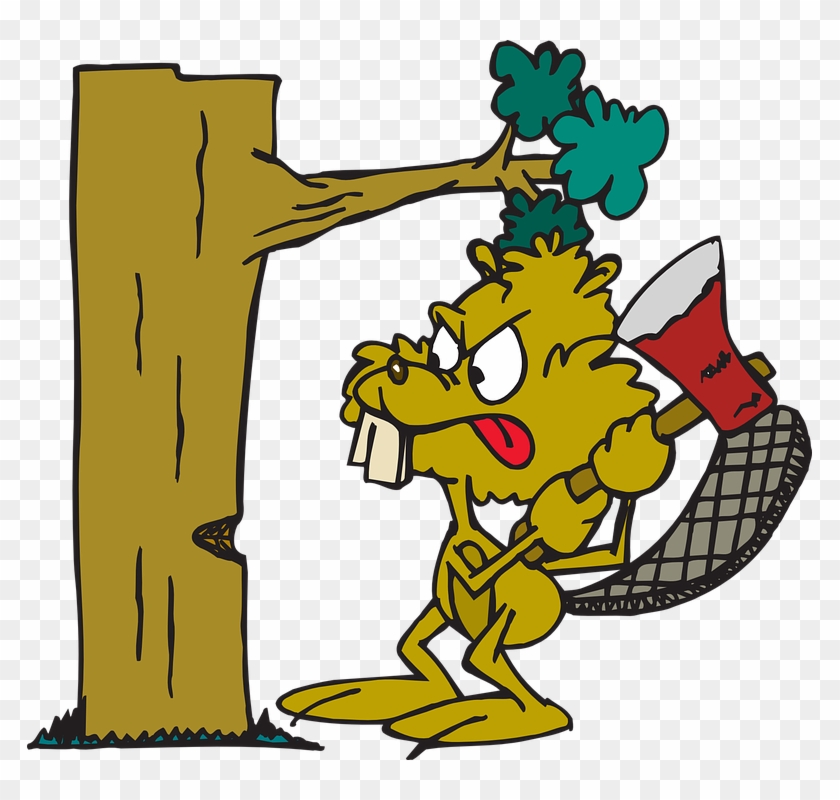 Cutting Down Tree Cartoon #1730