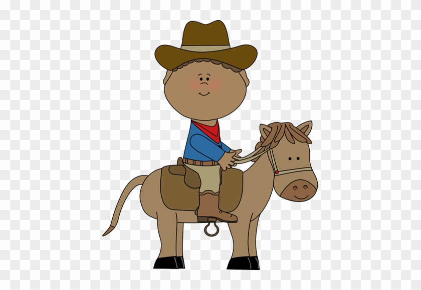 Cowboy On A Horse - Cowboy Clip Art #1754